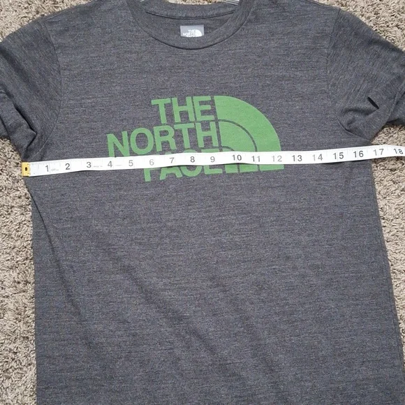 The North Face t shirt - M - dark gray / green logo - Picture 4 of 5